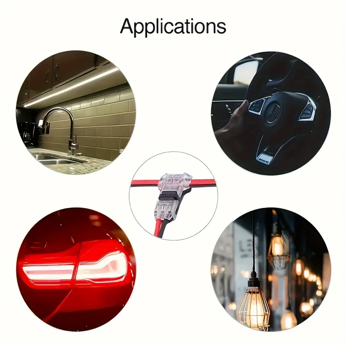 1/2/3 Pin Waterproof Sealed Automotive Electrical Connector, Dustproof Wire Terminal for Car Wiring