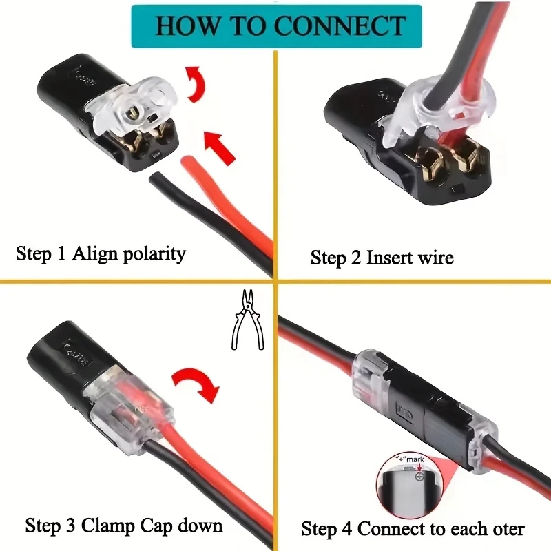 1/2/3 Pin Waterproof Sealed Automotive Electrical Connector, Dustproof Wire Terminal for Car Wiring