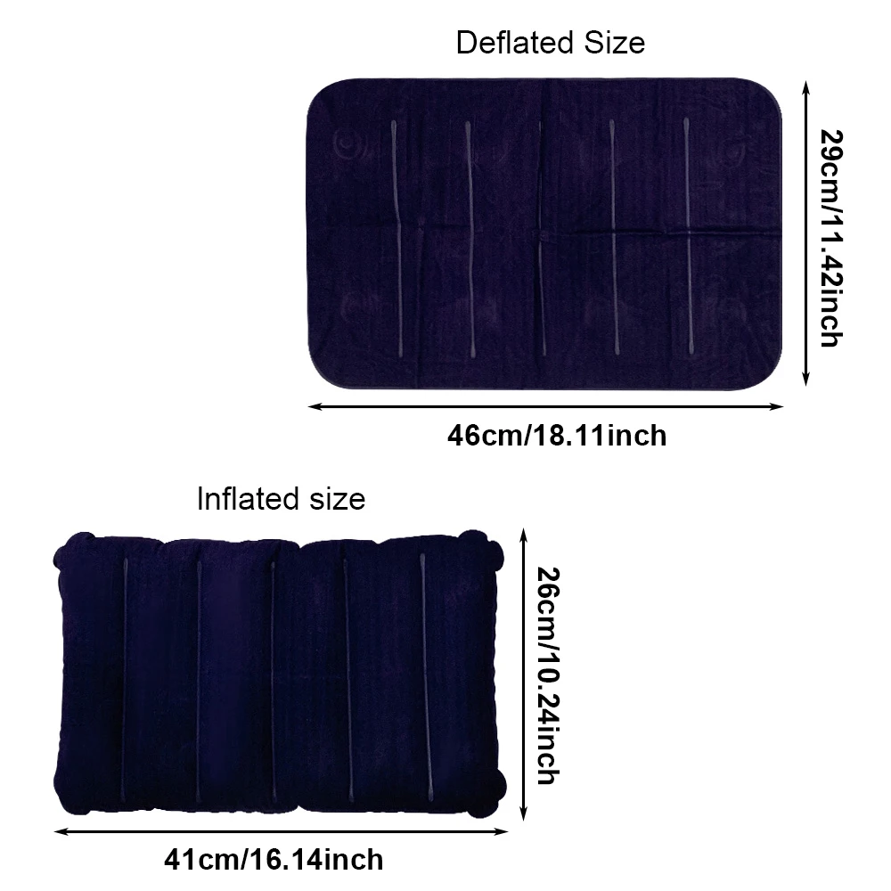 Inflatable Camping Pillow  Travel Sleeping Pillow for Outdoor Camping Hiking, Portable Lightweight Air Pillow for Tent & Picnic
