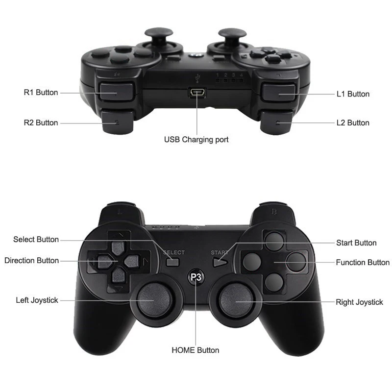 For SONY PS3 Controller Support Bluetooth Gamepad for PlayStation 3 Joystick Wireless Console for Sony SIXAXIS Controle