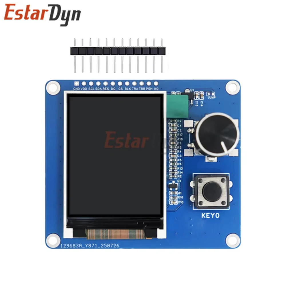 Estardyn 2.0 Inch TFT LCD Display with Rotary Encoder EC11, IIC SPI Interface for ESP32 Raspberry Pi DIY Projects