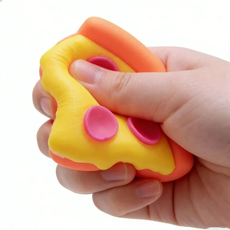 High Quality Needoh pizza Sensory Fidget Cube Stress Relief Squishy Cube Anti-Anxiety Squeeze Object For Focus ADHD Population