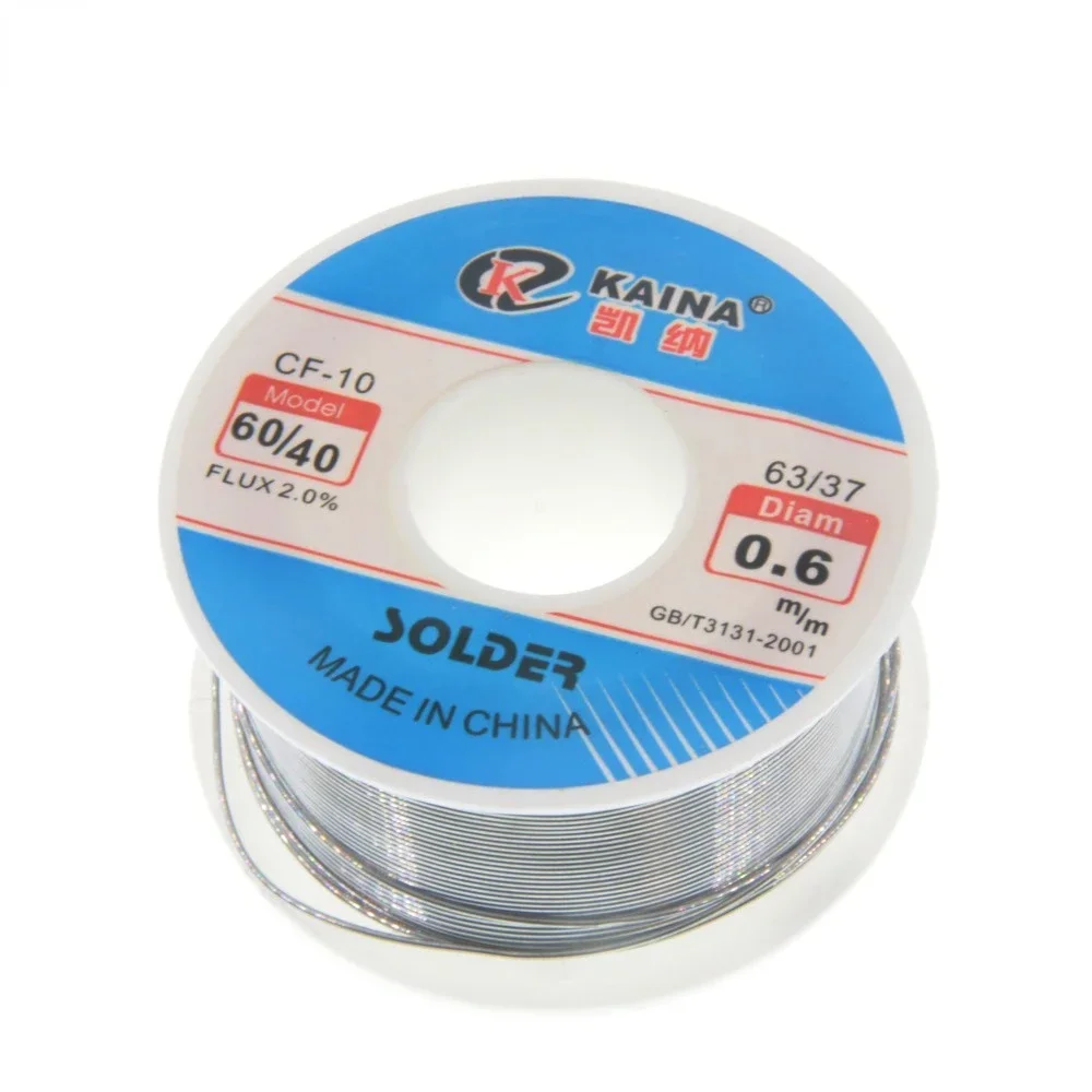 50g Solder Wire Tin 0.5/0.6/0.8/1.0/1.2/1.5/2.0mm Roll Clean Rosin Welding Core Soldering Wire Flux Reel Tube CF-10