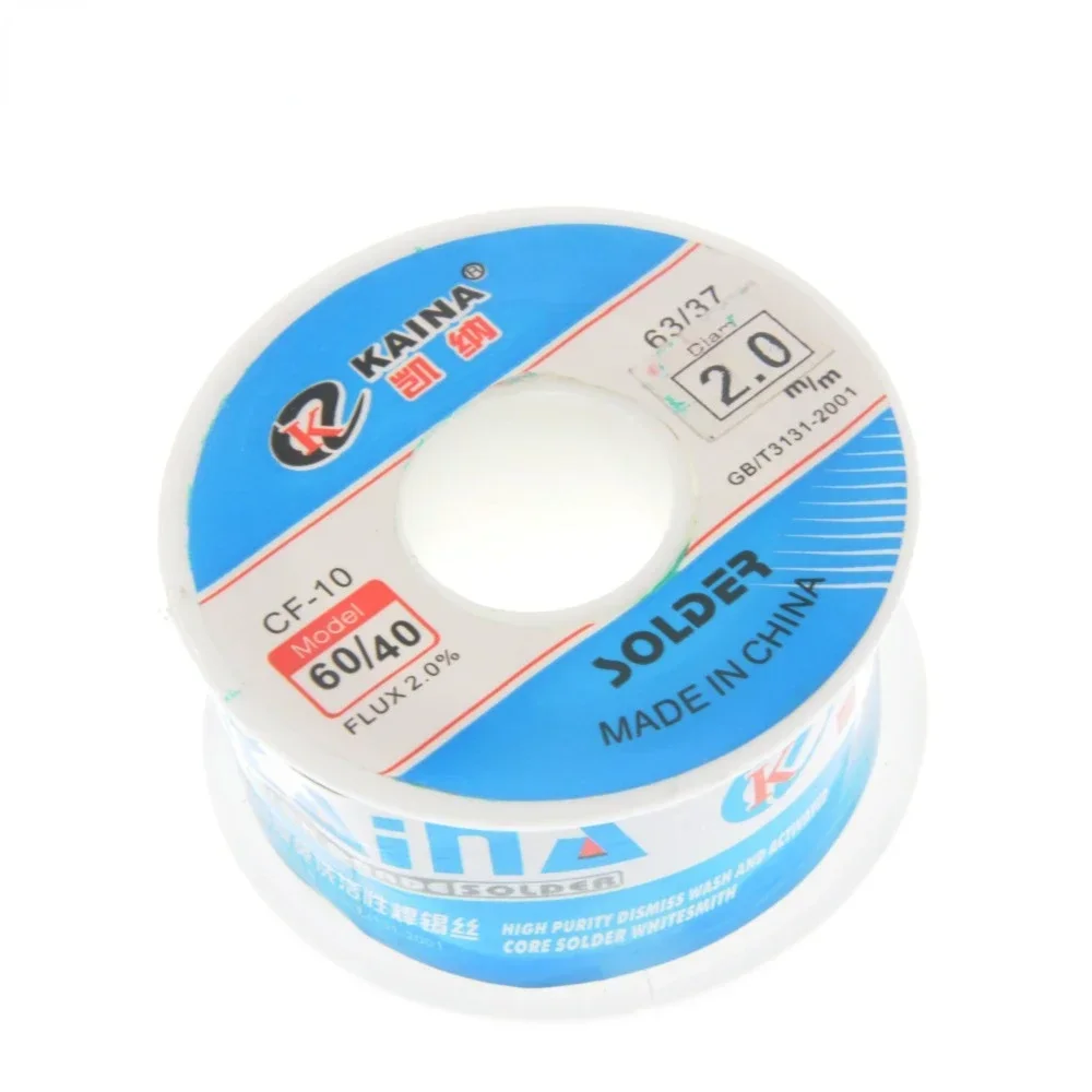 50g Solder Wire Tin 0.5/0.6/0.8/1.0/1.2/1.5/2.0mm Roll Clean Rosin Welding Core Soldering Wire Flux Reel Tube CF-10