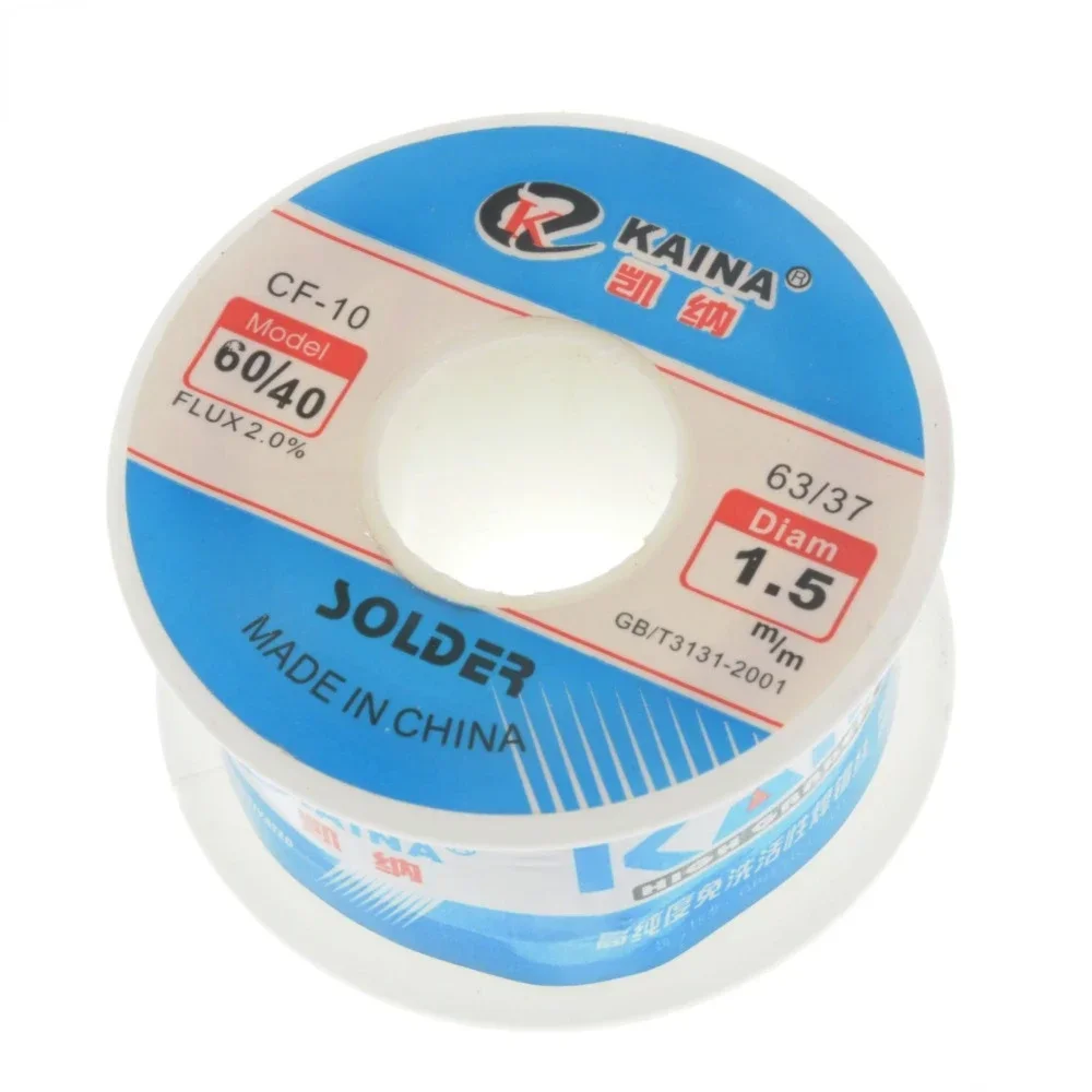 50g Solder Wire Tin 0.5/0.6/0.8/1.0/1.2/1.5/2.0mm Roll Clean Rosin Welding Core Soldering Wire Flux Reel Tube CF-10