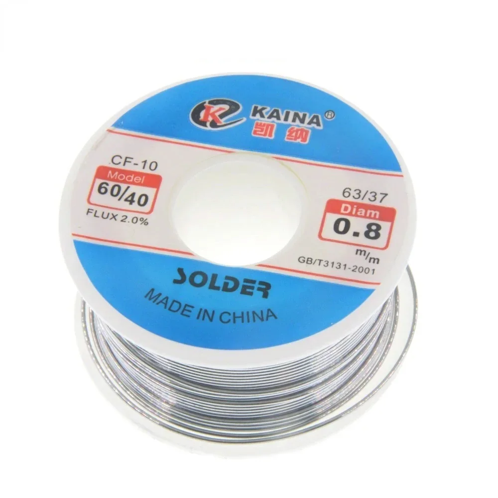 50g Solder Wire Tin 0.5/0.6/0.8/1.0/1.2/1.5/2.0mm Roll Clean Rosin Welding Core Soldering Wire Flux Reel Tube CF-10