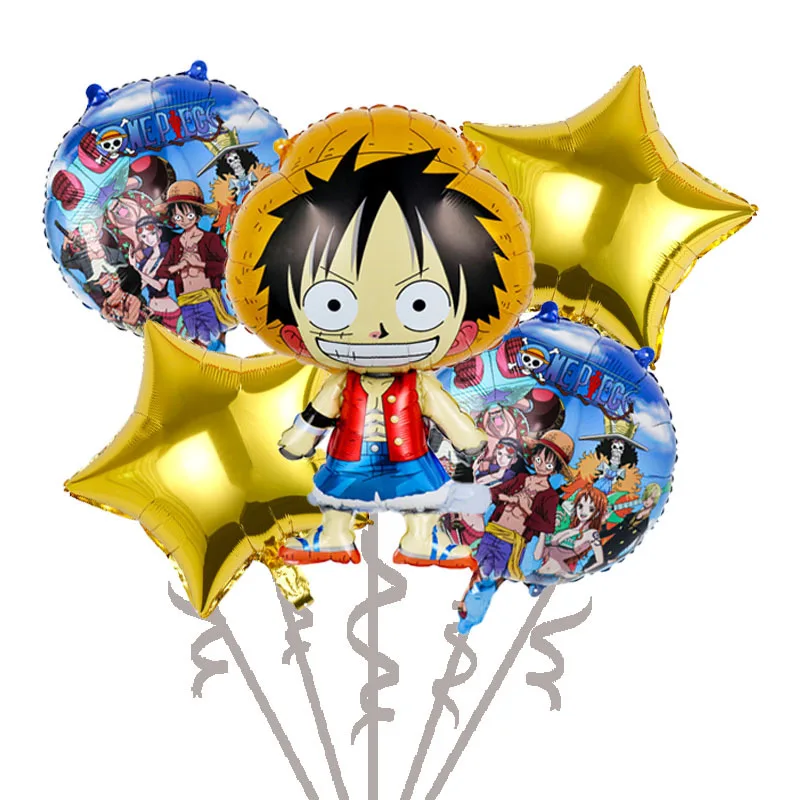 One Piece Anime Birthday Party Kit Plates Banner Balloons Cake Decor Party Favors Theme Props Gifts