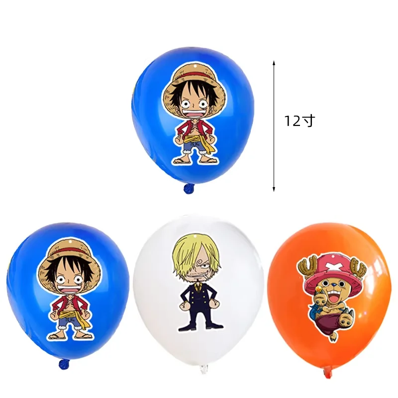 One Piece Anime Birthday Party Kit Plates Banner Balloons Cake Decor Party Favors Theme Props Gifts