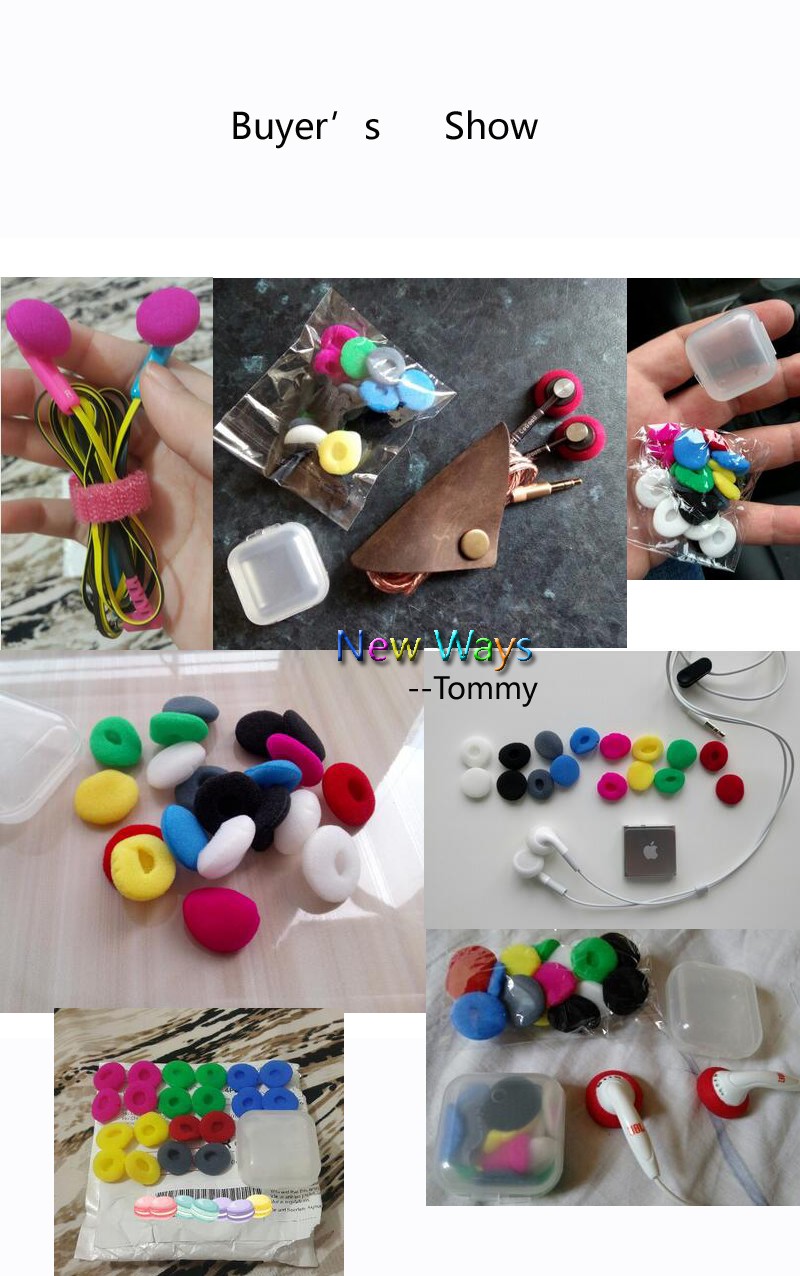 20pcs Ear Pads For Headphones Foam 18mm Sponge Bluetooth Earphones Replacement Earphone Earpads Covers MP3 MP4 Moblie Phone