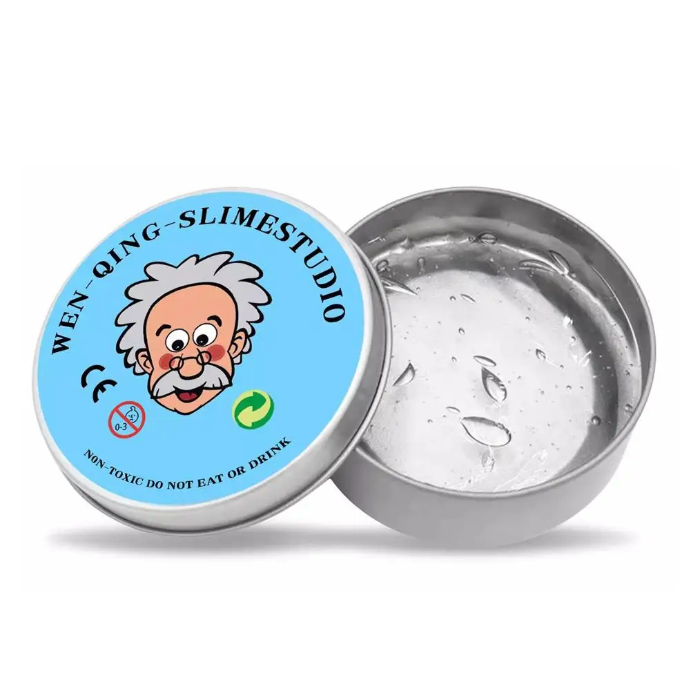 Reusable Putty Liquid Crystal Bouncy Slime Toy Set Kid Safe Mud Stress Relief Color Clay Shape Handmade DIY Handgum Playdough