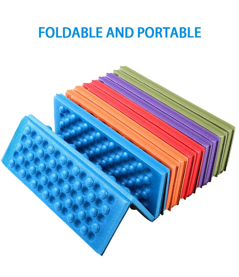 Honeycomb Massage Mat Fold XPE Cushion Outdoor Hiking Camping Training Park Foldable Pillow Picnic Sitting Moisture-proof Pad