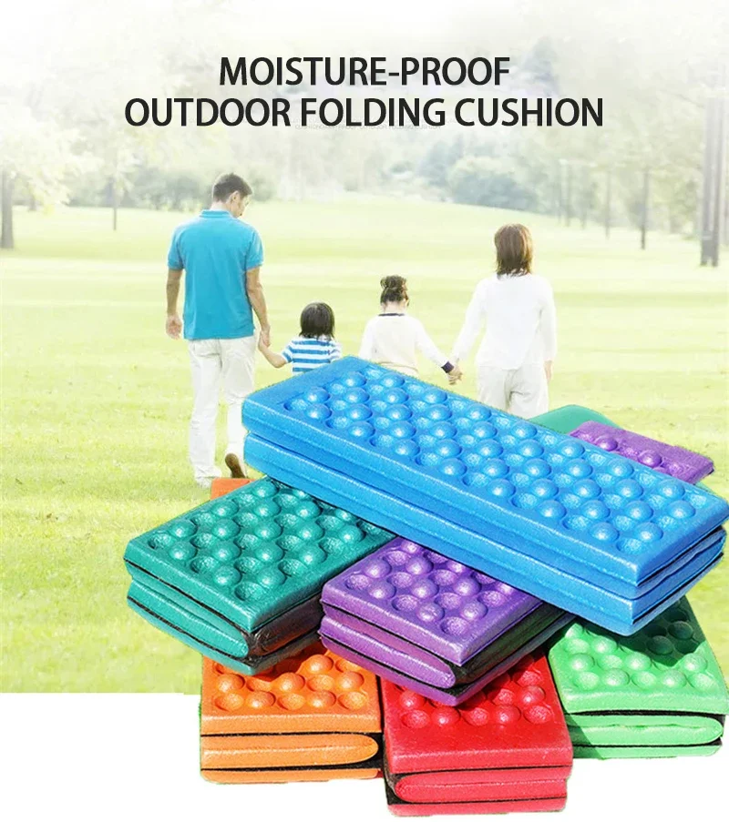 Honeycomb Massage Mat Fold XPE Cushion Outdoor Hiking Camping Training Park Foldable Pillow Picnic Sitting Moisture-proof Pad