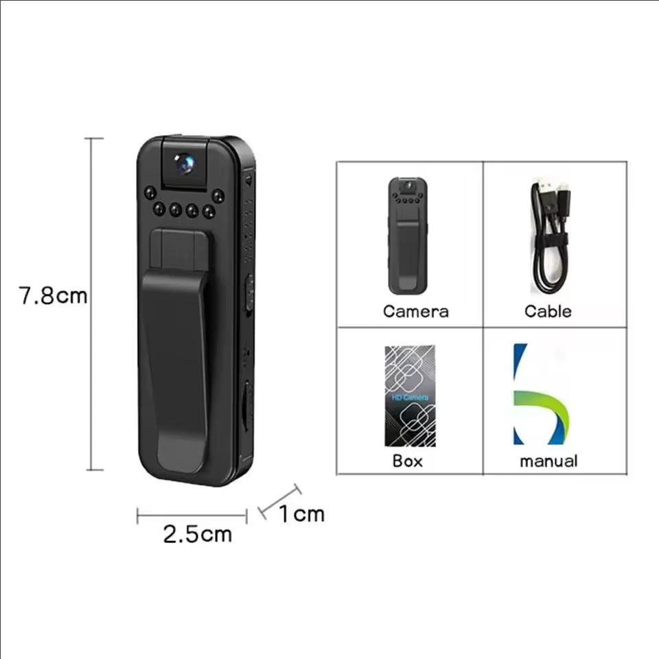 1080P HD Mini Camera Portable Small Digital Video Recorder Surveillance Camcorder Night Vision Video Police BodyCam Infrared
