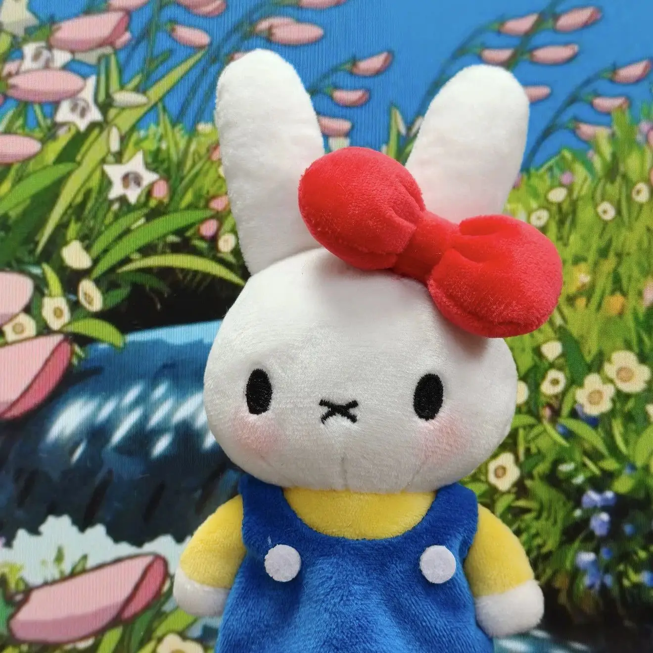 Kawaii Miffy Cute Cartoon Rabbit Doll Pendant Keychain Decoration Gift Toy for Girl