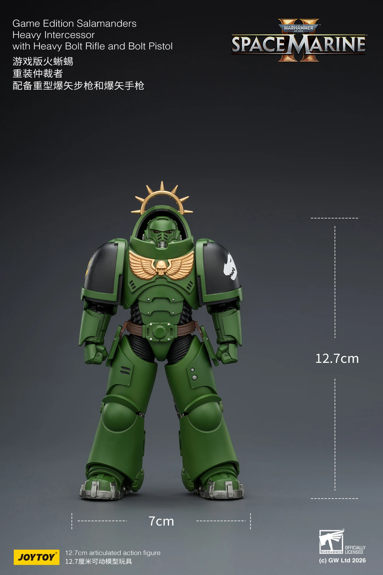 JOYTOY Warhammer 40,000 1/18 Action Figures Game Edition Ultramarines Heavy Intercessor Space Wolves Imperial Fists