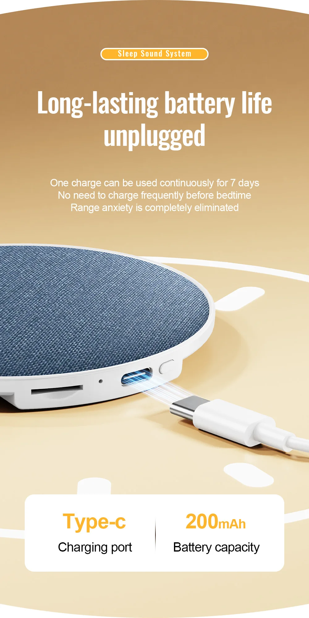 New Under Pillow Sleep Speaker Ultra Slim Hifi Bone Conduction Sound Machine Noise Reduction For Deep Sleep Relaxation 2026