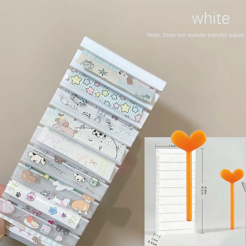 Macaron Colors Nail Foils Gradient Transfer Foil Storage Box Nail Art Stickers Stripe Floral Manicure Decals Nails Decoration
