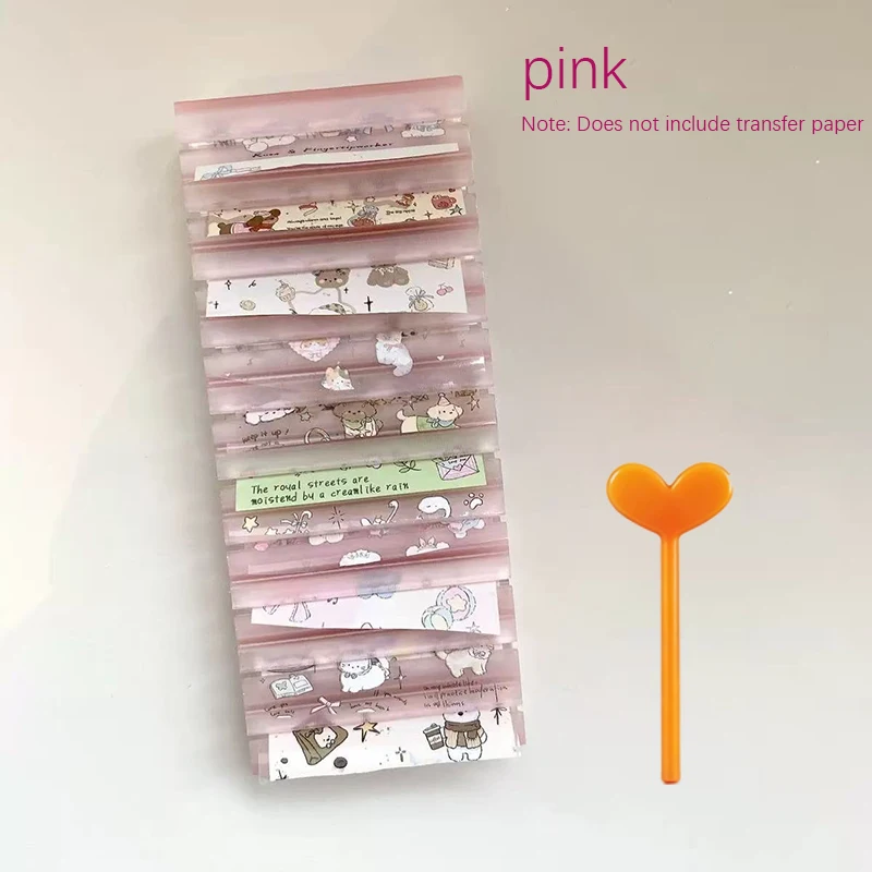 Macaron Colors Nail Foils Gradient Transfer Foil Storage Box Nail Art Stickers Stripe Floral Manicure Decals Nails Decoration