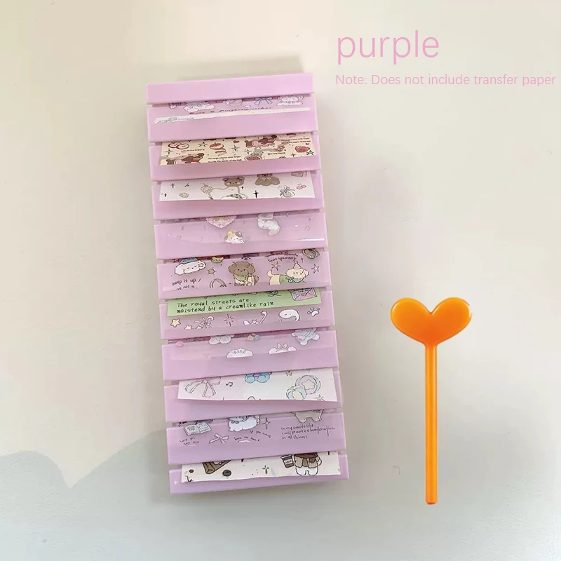 Macaron Colors Nail Foils Gradient Transfer Foil Storage Box Nail Art Stickers Stripe Floral Manicure Decals Nails Decoration