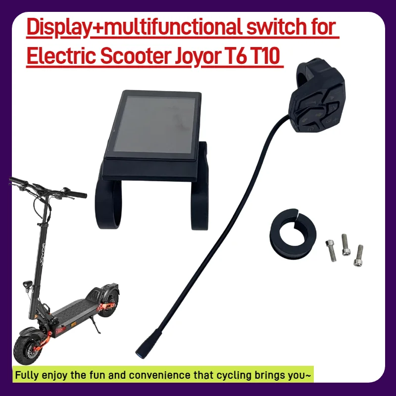 Original Dashboard Display Screen Control Panel with Turn Signal for JOYOR T6 T10  Electric Scooter Replacement Parts