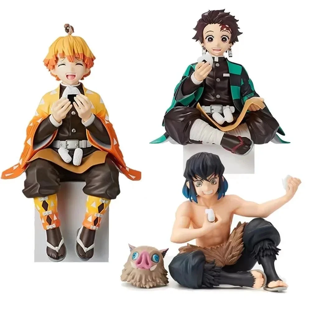 Anime Demon Slayer Action Figures Tanjirou Tomioka GiyuuZenitsu Kochou Nezuko Anime Figure Collect Kid Doll Toys for Children SS