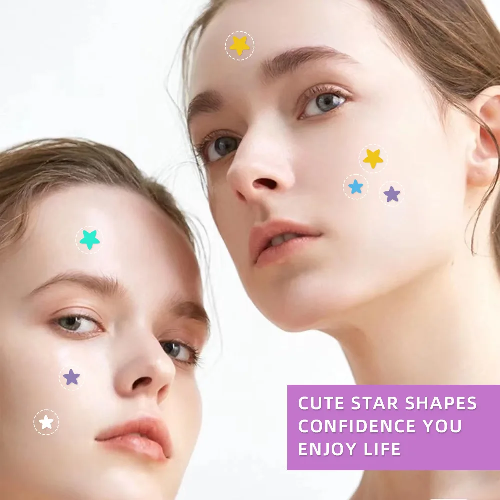 8/16Pcs Colorful Star Acne Patch Improve Women Skin Hydrocolloid Acne Tool Acne Cover Pimple Patch Portable Skin Care Tools