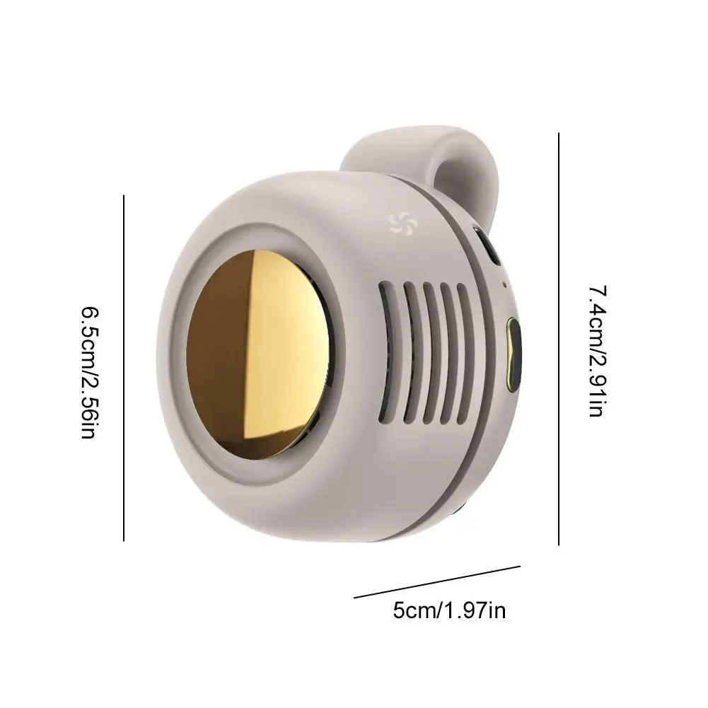 Summer Cooling Fan Clip Portable Buckle Small Fan Mini Waist Hanging Handheld Silent Bladeless Clip Fan New Type Strong Wind