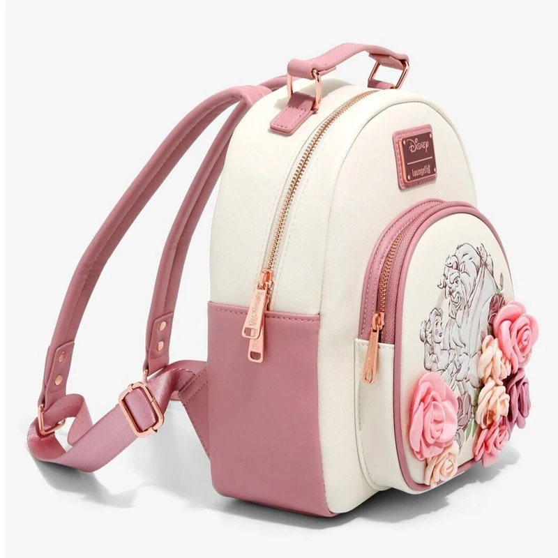 Beauty and The Beast Belle Stained Glass Portrait Mini Backpack