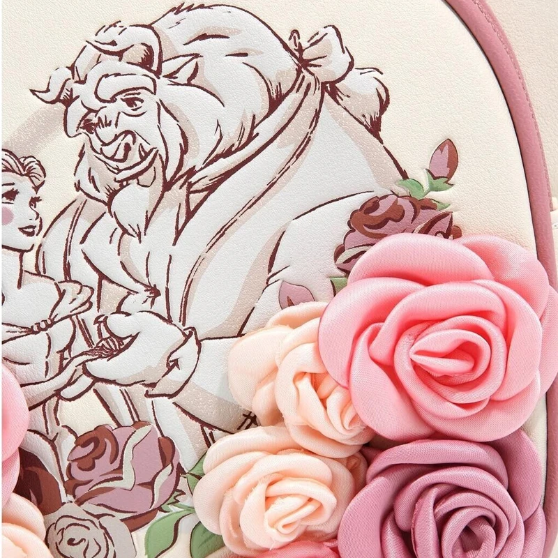 Beauty and The Beast Belle Stained Glass Portrait Mini Backpack