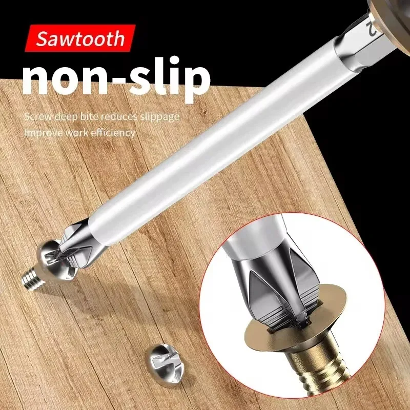 Anti-slip Hex Cross Drill Bits Hand Tools Parts Magnetic Electricians Mechanics Woodworking Installation Repair Accessories Gift