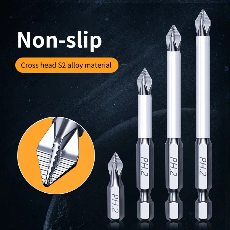 Anti-slip Hex Cross Drill Bits Hand Tools Parts Magnetic Electricians Mechanics Woodworking Installation Repair Accessories Gift
