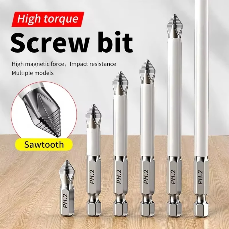 Anti-slip Hex Cross Drill Bits Hand Tools Parts Magnetic Electricians Mechanics Woodworking Installation Repair Accessories Gift