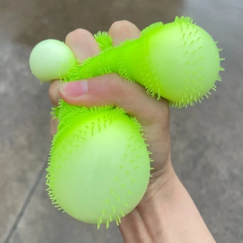 Fuzz Ball Squishy Toy Wonder Waves Vent Ball Textured Stress Relief Fidget Toy Squeeze for Adults Anti-anxiety Toy