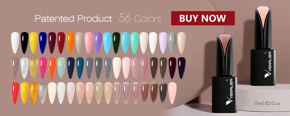 VENALISA Nail Gel Varnish TPO FREE Soak Off UV LED Organic Odorless Enamels Nail Art Colors 12ml 120Colors UV Gel Nail Polish