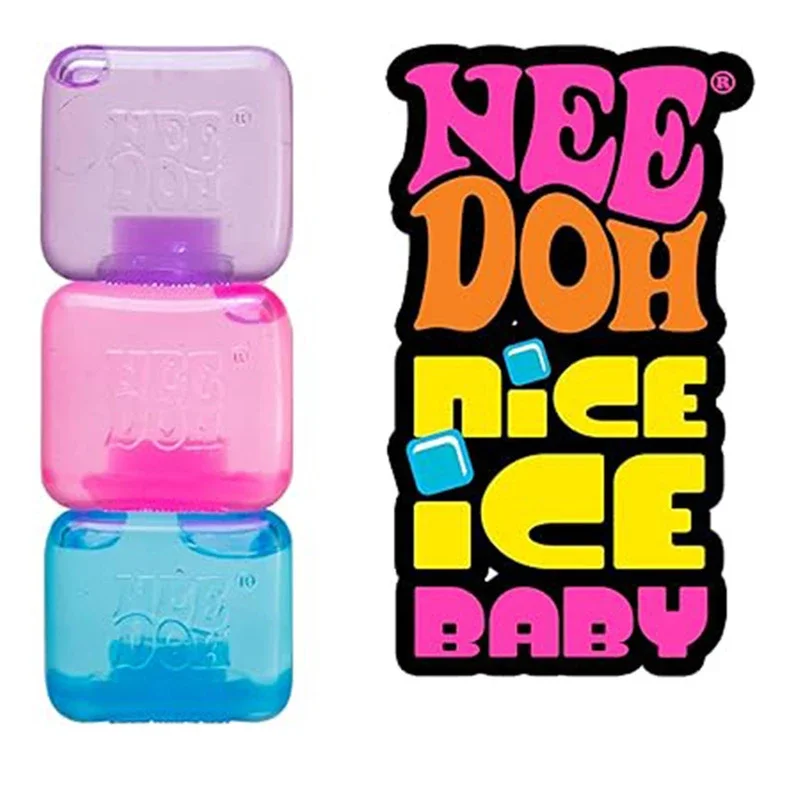 NEW HOT Needoh Nice Cube Sensory Stress Reliever Multiple Styles Fidget Tool for Anxiety Focus Desk Sensory Cube for Adults Kids