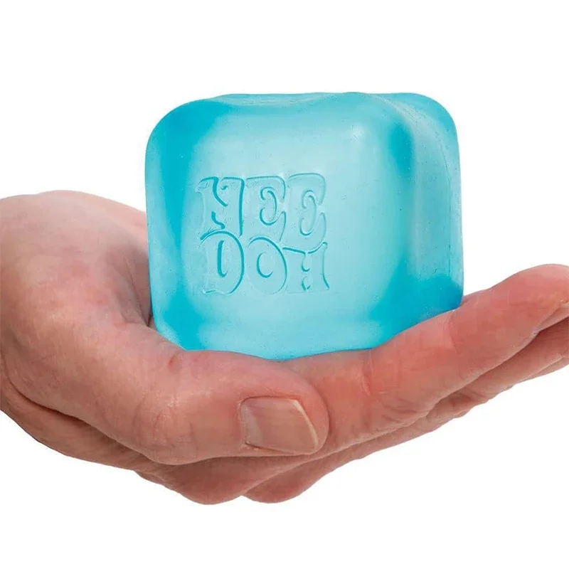 NEW HOT Needoh Nice Cube Sensory Stress Reliever Multiple Styles Fidget Tool for Anxiety Focus Desk Sensory Cube for Adults Kids