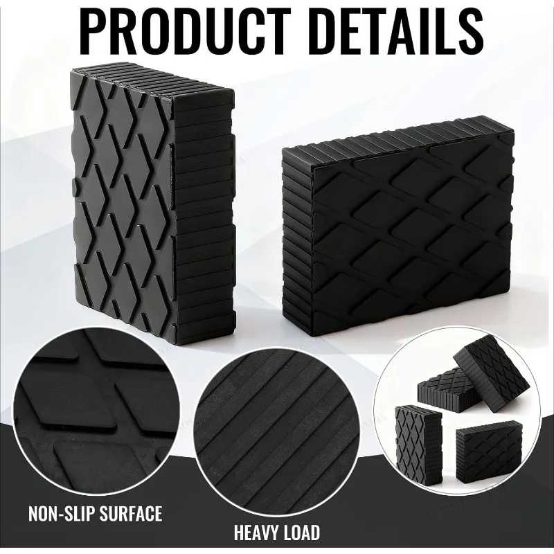 Car Lift Rubber Jack Pad Blocker Jack Pad Shock-Absorbing Support For Car Jacks Lifting Equipment Elastic Blocks Accessories
