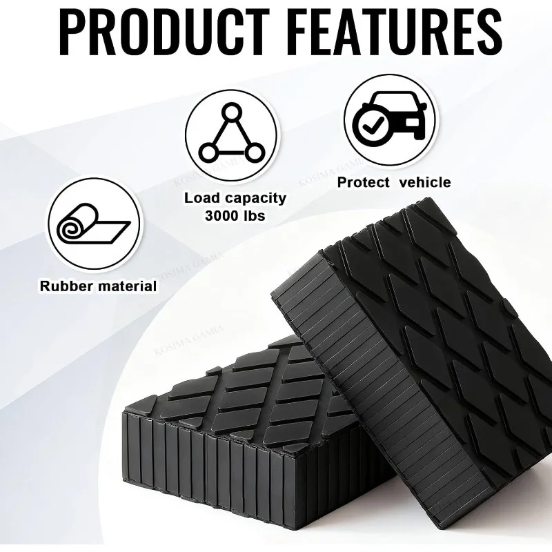 Car Lift Rubber Jack Pad Blocker Jack Pad Shock-Absorbing Support For Car Jacks Lifting Equipment Elastic Blocks Accessories