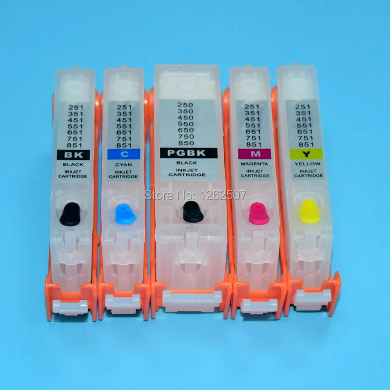 PGI-150 CLI-151 Refillable Ink Cartridge For Canon MG5410 MG5510 MG5610 MG6410 MG6610 IP7210 MX721 Ix6810 Printers