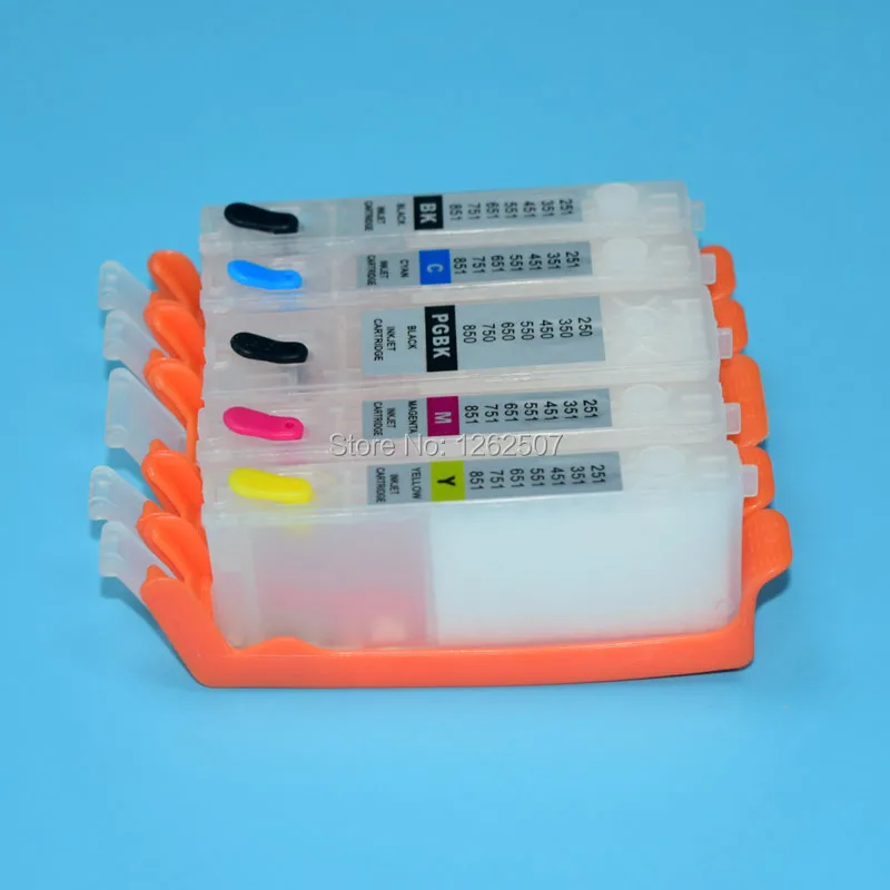 PGI-150 CLI-151 Refillable Ink Cartridge For Canon MG5410 MG5510 MG5610 MG6410 MG6610 IP7210 MX721 Ix6810 Printers