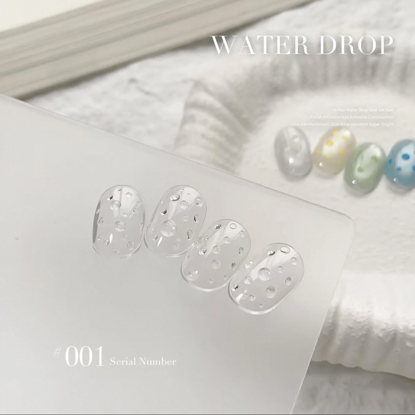 MIANEL Water Drop Top Coat 2026 SpringSummer Collection Clear Versatile Water Drop Shape Nail Art Functional Gel