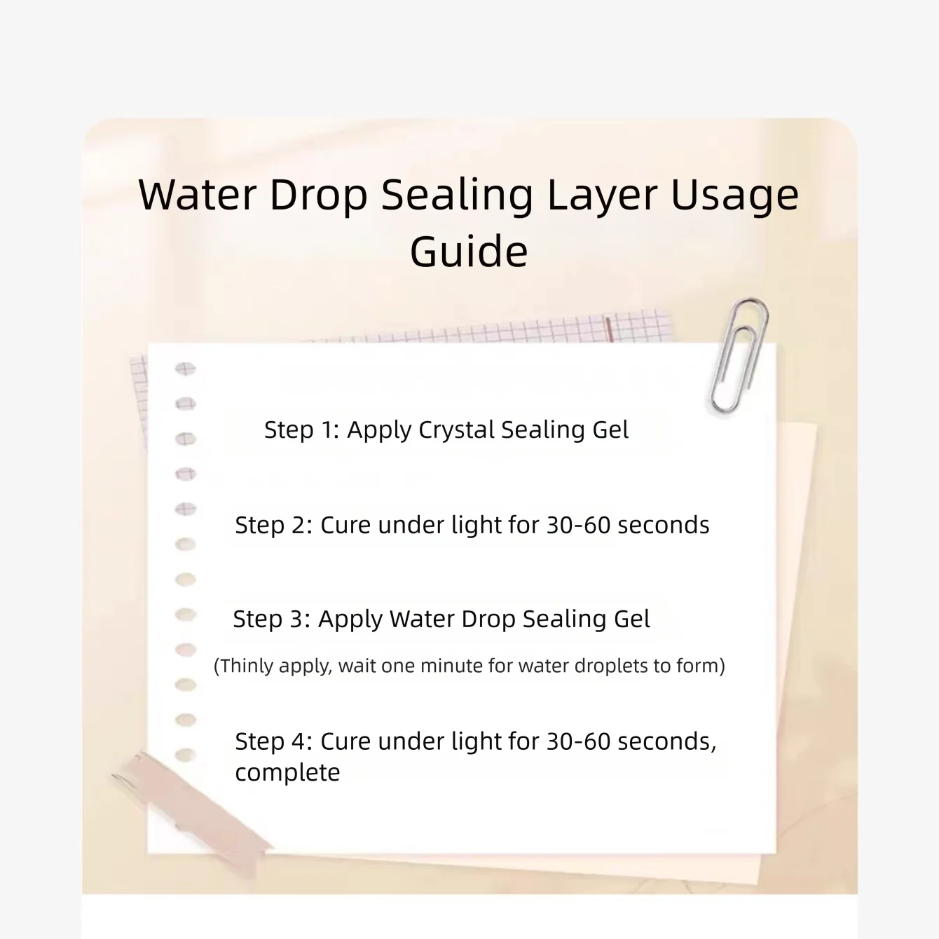 MIANEL Water Drop Top Coat 2026 SpringSummer Collection Clear Versatile Water Drop Shape Nail Art Functional Gel