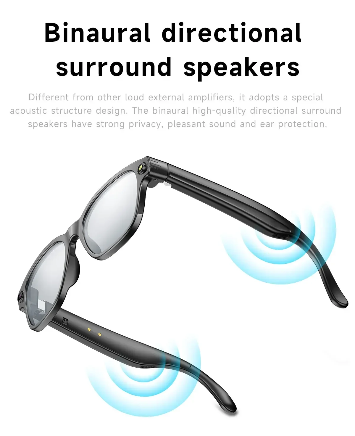 Lenovo AI Smart Glasses AI Translation 8MP HD Camera 4K Shooting Image Bluetooth Call Recording Music Smart Sunglasses 2026 New
