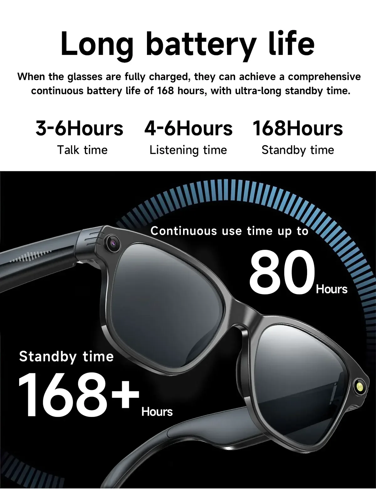 Lenovo AI Smart Glasses AI Translation 8MP HD Camera 4K Shooting Image Bluetooth Call Recording Music Smart Sunglasses 2026 New