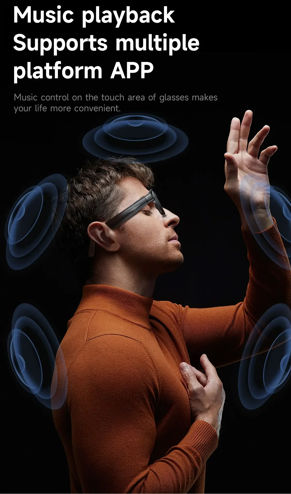 Lenovo AI Smart Glasses AI Translation 8MP HD Camera 4K Shooting Image Bluetooth Call Recording Music Smart Sunglasses 2026 New