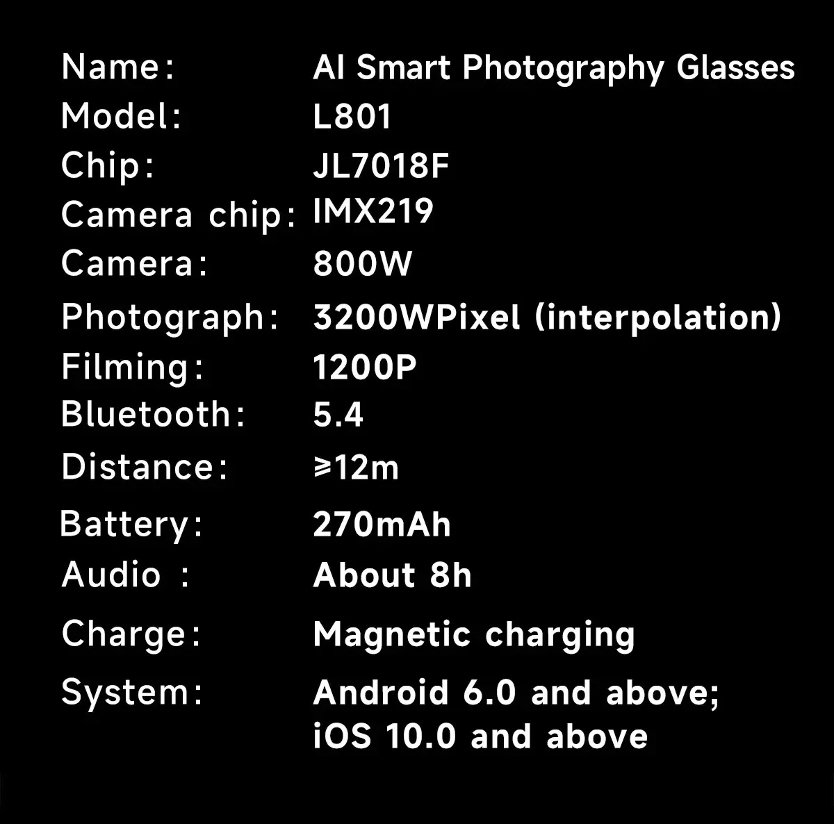 Lenovo AI Smart Glasses AI Translation 8MP HD Camera 4K Shooting Image Bluetooth Call Recording Music Smart Sunglasses 2026 New