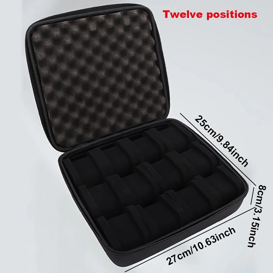 Watch Box Organizer For Men or Women Watch Travel Case Portable Storage Watch Display Holder for Wristwatches and Smart Watches