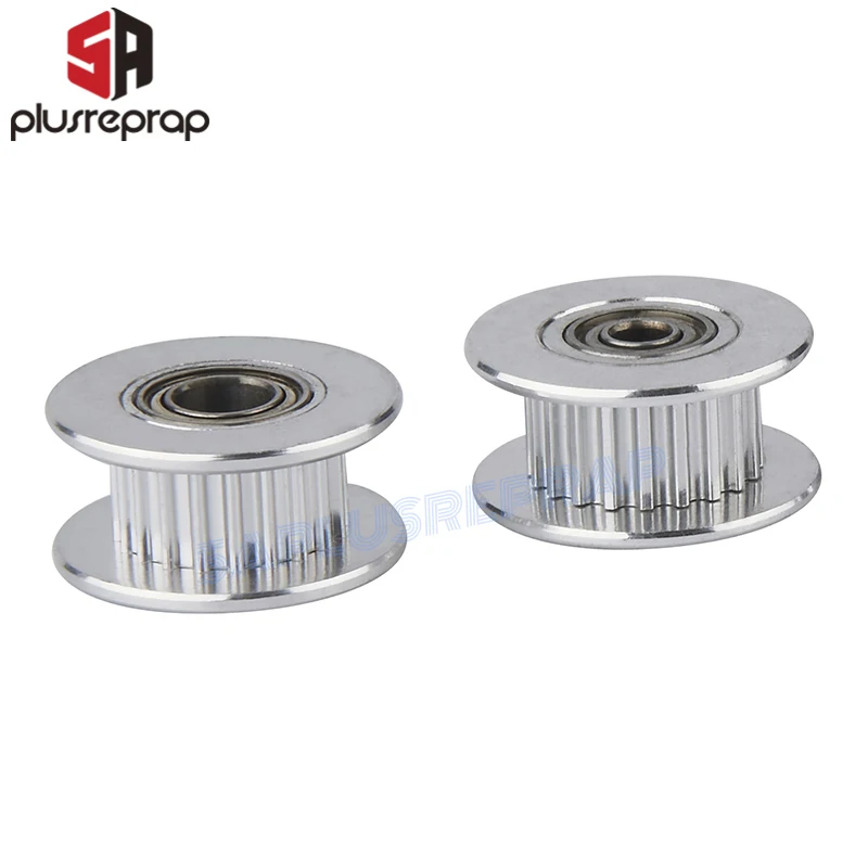 GT2 Idler Timing Pulley 16-tooth 20-Teeth with 3mm or 5mm Bore with Bearings for 3D Printer Parts Timing Belt 6mm 10mm