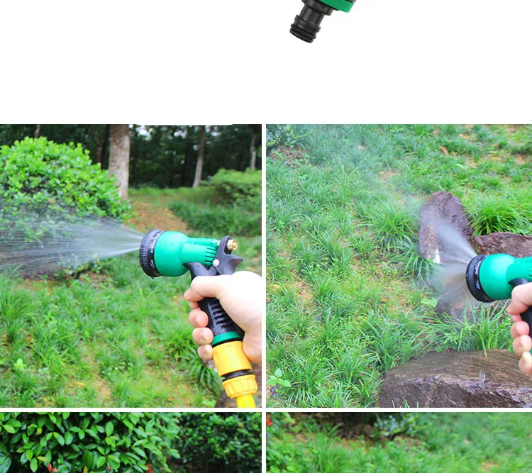 8 Pattern Garden Water Guns Hose Nozzle Multifunctional Irrigation Car Washing Yard Water Sprayer Pipe Tube Nozzle Sprinkler To