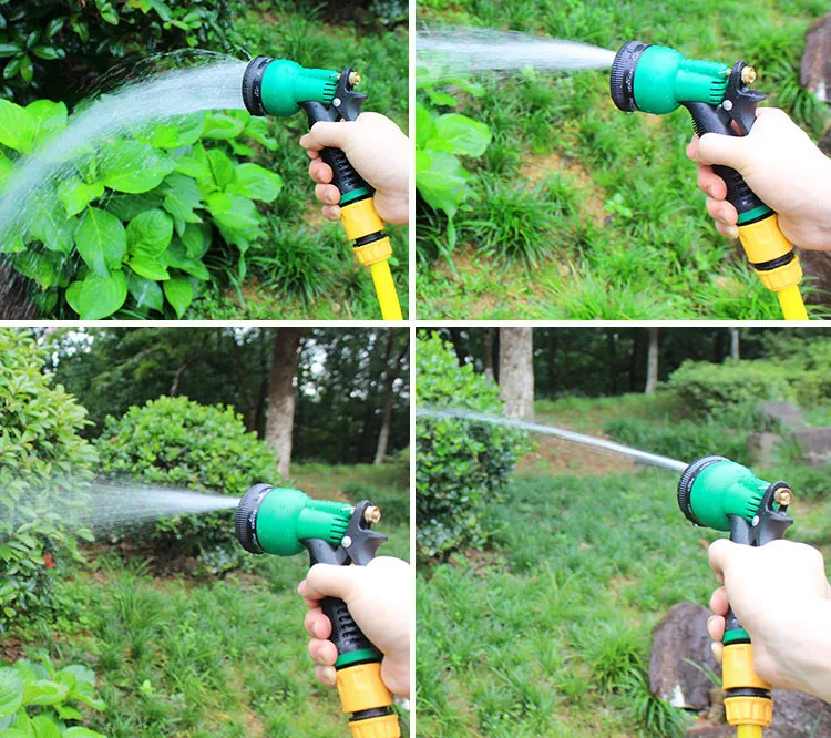 8 Pattern Garden Water Guns Hose Nozzle Multifunctional Irrigation Car Washing Yard Water Sprayer Pipe Tube Nozzle Sprinkler To